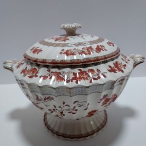 Spode indian tree soup tureen english bone china vintage excellent condition